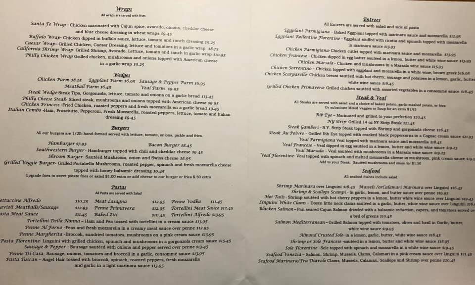 Hudson Valley Eateries menu1